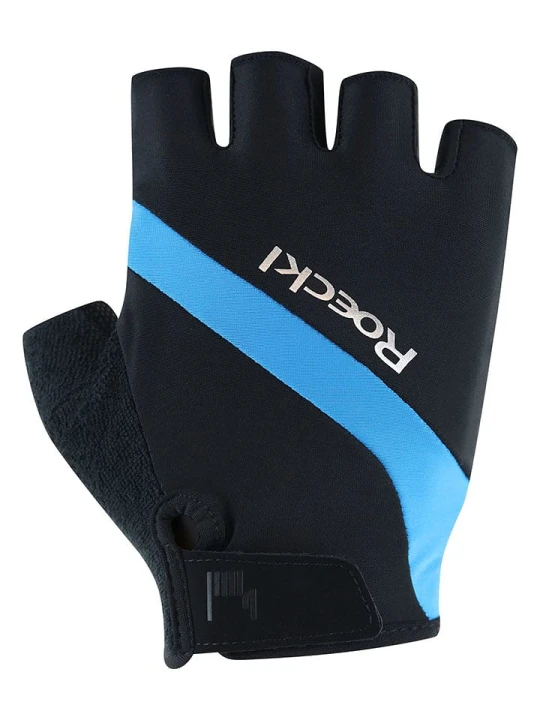 Zdjęcie produktu Roeckl SPORTS Rękawiczki kolarskie "Holmec" w kolorze czarno-niebieskim rozmiar: 8
