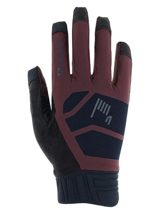 Zdjęcie produktu Roeckl SPORTS Rękawiczki kolarskie "Murnau" w kolorze czarno-czerwonym rozmiar: 9
