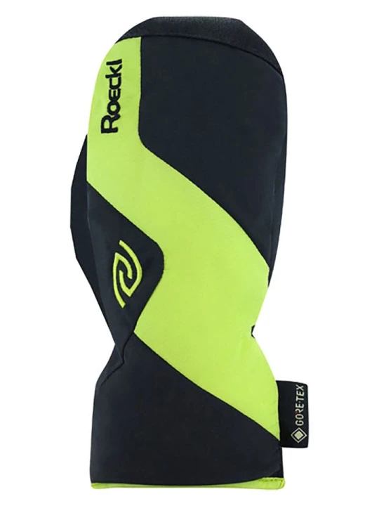Zdjęcie produktu Roeckl SPORTS Rękawiczki narciarskie "Axams GTX" w kolorze czarno-zielonym rozmiar: 7