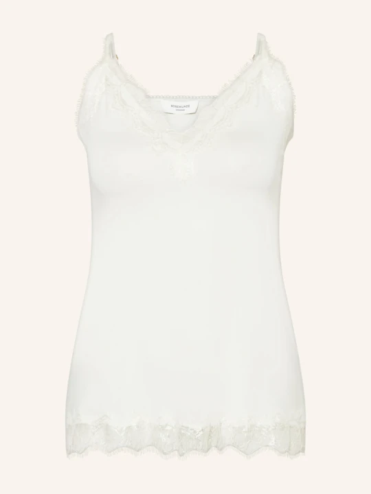 Zdjęcie produktu Rosemunde Top Billie Z Koronkowym Obszyciem beige