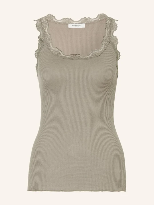 Zdjęcie produktu Rosemunde Top Z Jedwabiu Babette Z Koronką gruen KHAKI