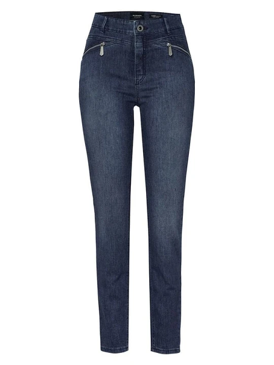 Zdjęcie produktu Rosner Dżinsy "Audrey" - Skinny fit - w kolorze granatowym rozmiar: 44 / L30