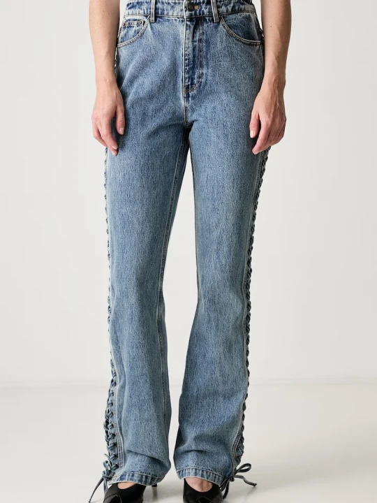 Zdjęcie produktu Rotate jeansy straight damskie