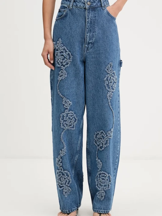 Zdjęcie produktu Rotate jeansy relaxed fit damskie niebieski