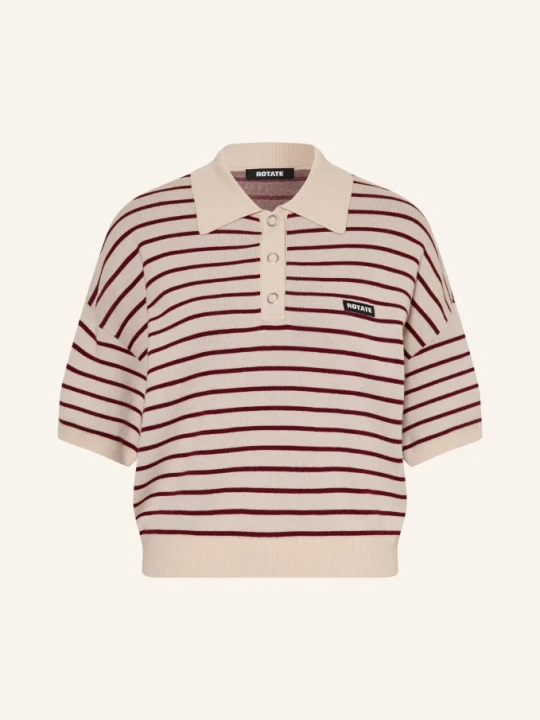Zdjęcie produktu Rotate Koszulka Polo Z Dzianiny beige