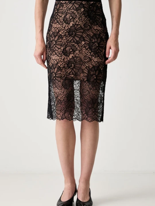 Zdjęcie produktu Rotate LACE MIDI PENCIL spódnica ołówkowa