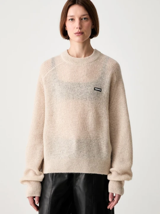 Zdjęcie produktu Rotate LIGHT KNIT LOGO sweter z wełną damski