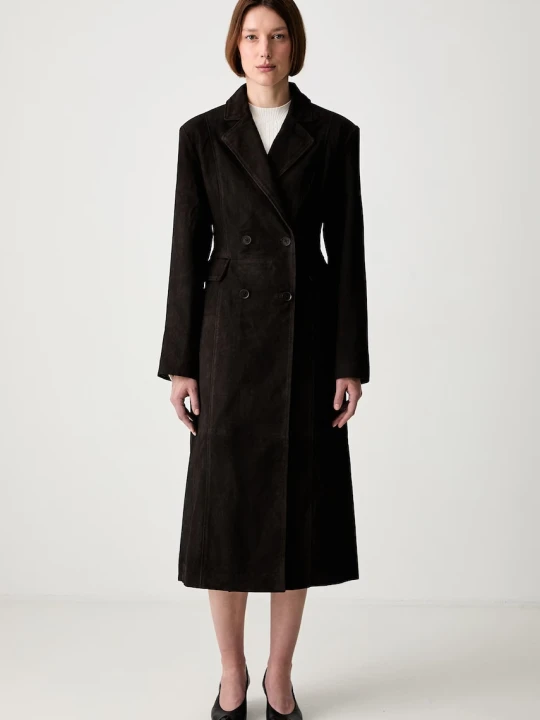 Zdjęcie produktu Rotate SUEDE LONG płaszcz dwustronny zamszowy damski