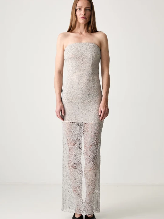 Zdjęcie produktu Rotate sukienka bodycon w kwiaty koronkowa