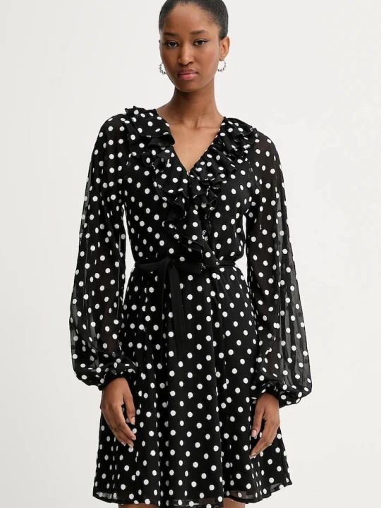 Zdjęcie produktu Rotate sukienka Chiffon Ruffle Mini czarny