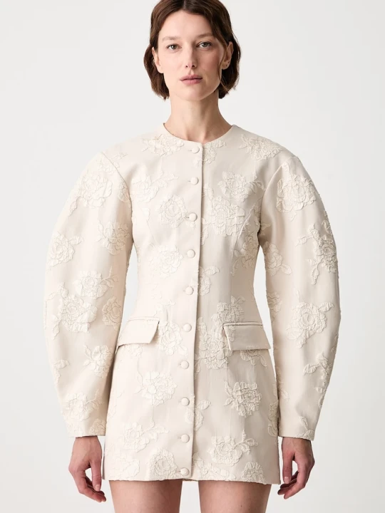 Zdjęcie produktu Rotate sukienka żakietowa JACQUARD TAILORED beżowy