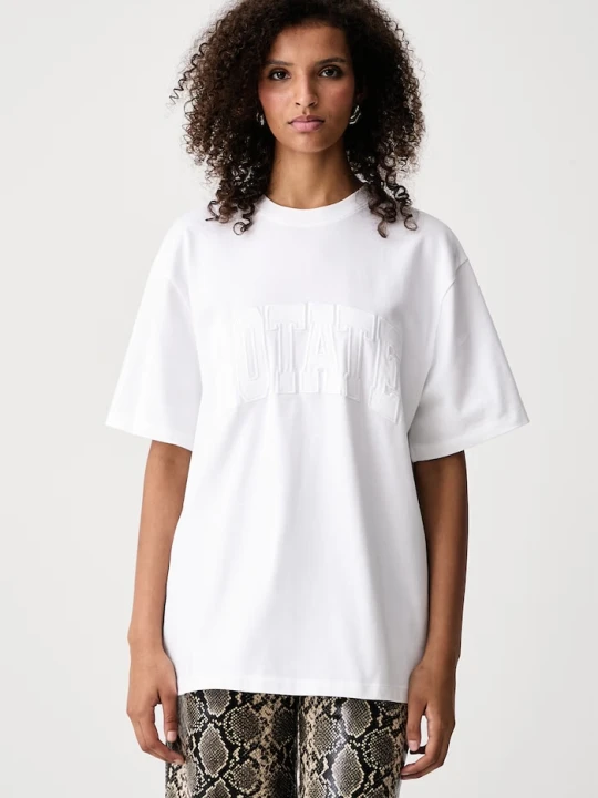 Zdjęcie produktu Rotate T-shirt damski bawełniany biały