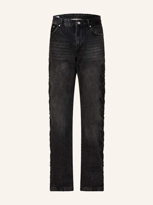 Zdjęcie produktu Rough. Jeansy Wide Leg Amity Regular Fit schwarz black washed