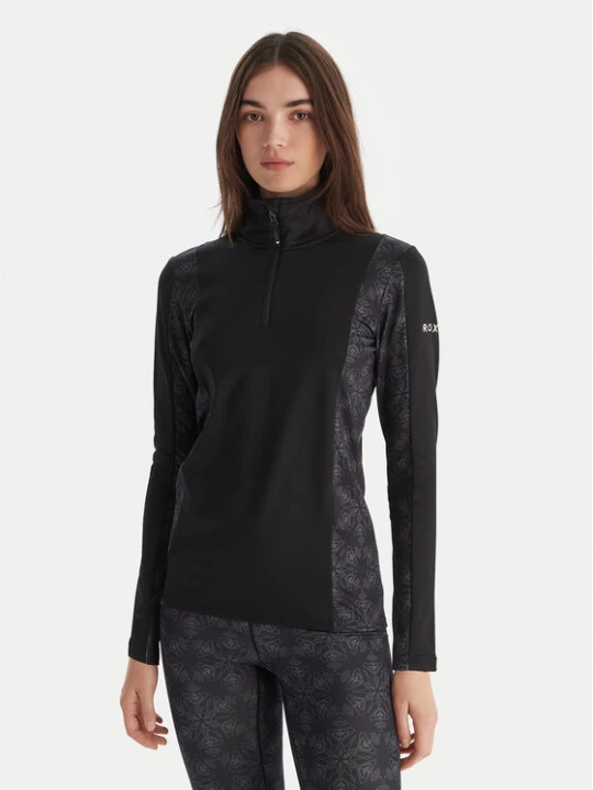 Zdjęcie produktu Roxy Bielizna termoaktywna górna Daybreak Brushed Half Zip ERJLW03054 Czarny Slim Fit