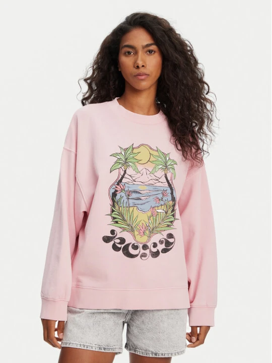 Zdjęcie produktu Roxy Bluza ERJFT04997 Różowy Relaxed Fit
