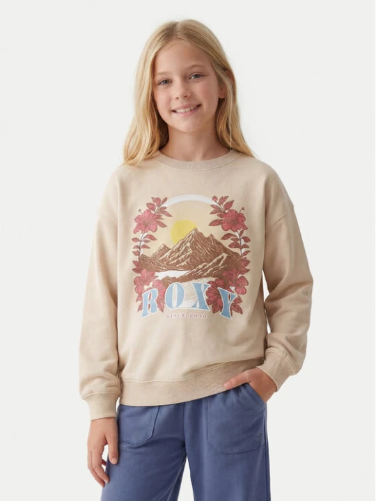 Zdjęcie produktu Roxy Bluza Morning Hike Brushed ERGFT04027 Beżowy Regular Fit