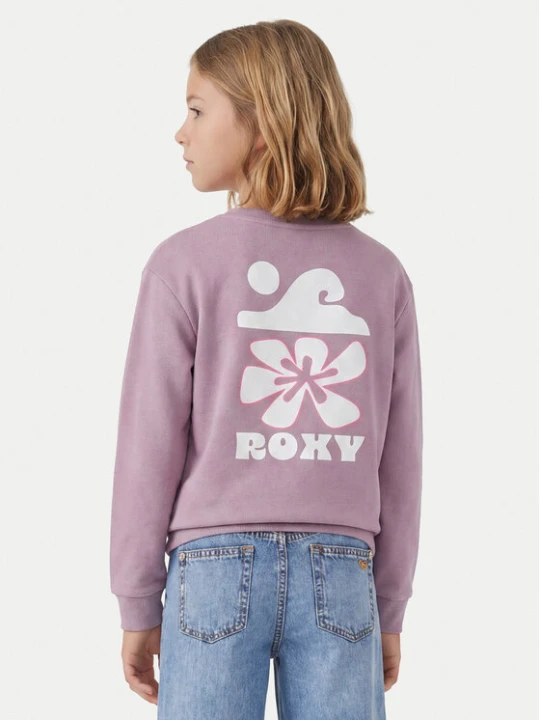 Zdjęcie produktu Roxy Bluza Surf Feeling Brushed ERGFT04026 Fioletowy Relaxed Fit