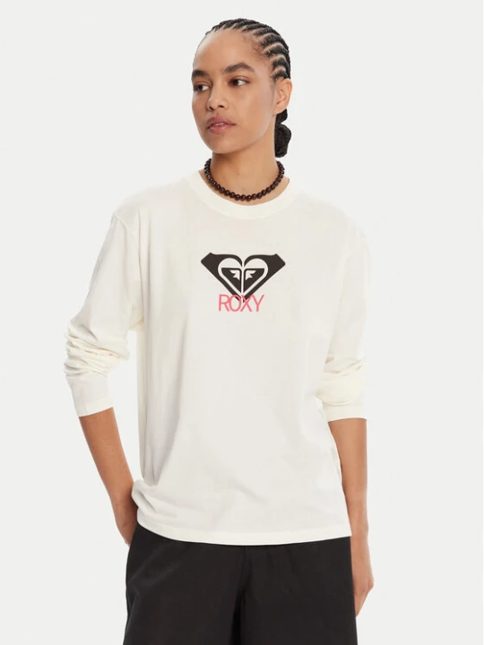 Zdjęcie produktu Roxy Bluzka Hangloose Art Ls ERJZT06035 Écru Regular Fit Kremowy