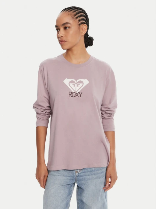 Zdjęcie produktu Roxy Bluzka Hangloose Art Ls ERJZT06035 Fioletowy Regular Fit