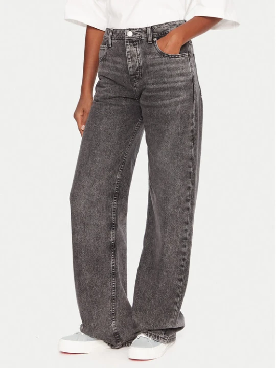 Zdjęcie produktu Roxy Jeansy Milla ERJDP03312 Szary Wide Leg