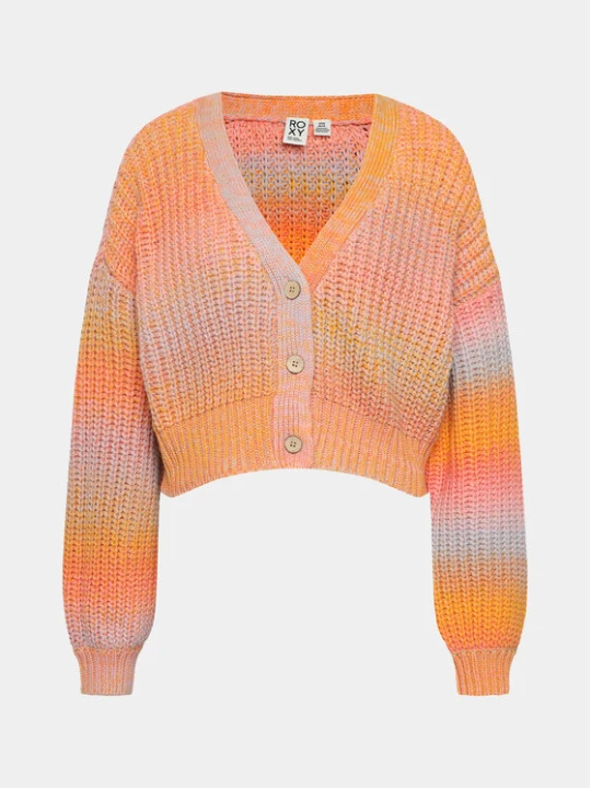 Zdjęcie produktu Roxy Kardigan Sundaze Sweater Swtr ARJSW03307 Różowy Regular Fit