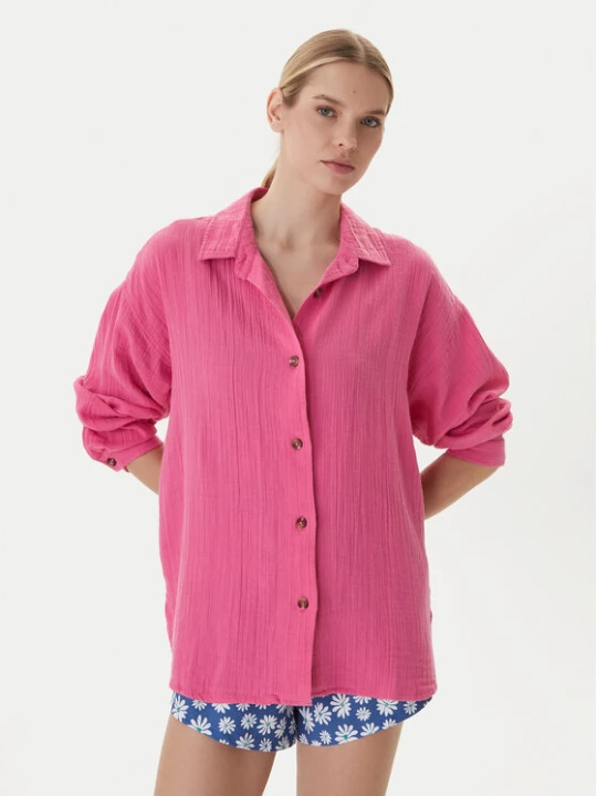 Zdjęcie produktu Roxy Koszula Morning Shine ERJWT03739 Różowy Loose Fit