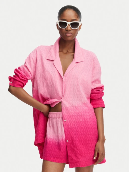 Zdjęcie produktu Roxy Koszula Ocean Gradient ERJX603490 Różowy ciemny Oversize