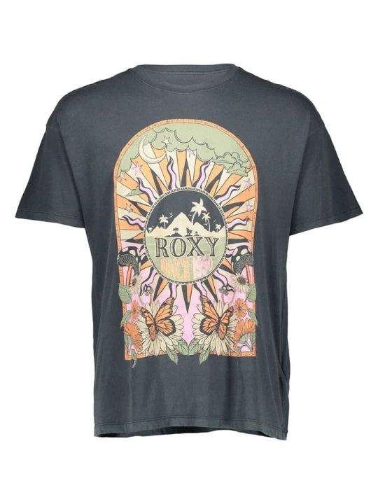 Zdjęcie produktu Roxy Koszulka "Cosmic Window" w kolorze antracytowym rozmiar: S