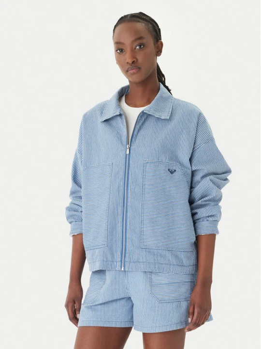 Zdjęcie produktu Roxy Kurtka jeansowa Beachfront Bliss ERJJK03702 Błękitny Regular Fit Niebieski jasny