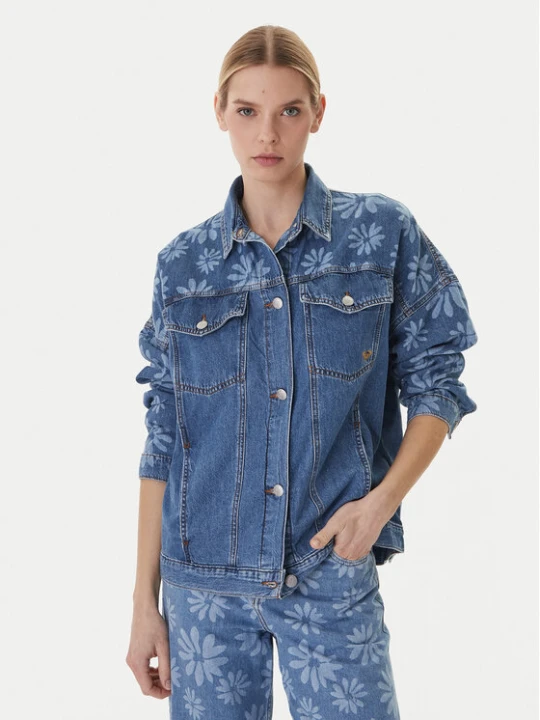 Zdjęcie produktu Roxy Kurtka jeansowa Salty Horizon ERJJK03700 Niebieski Regular Fit