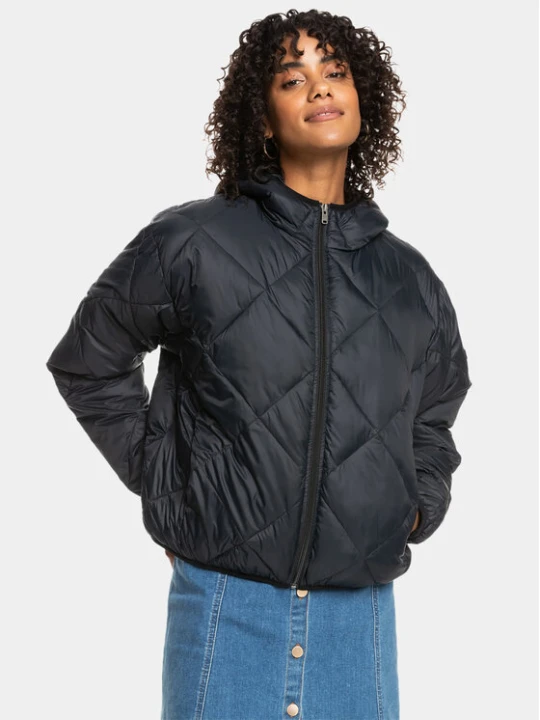 Zdjęcie produktu Roxy Kurtka przejściowa Wind Swept Hood Jckt ERJJK03571 Szary Regular Fit