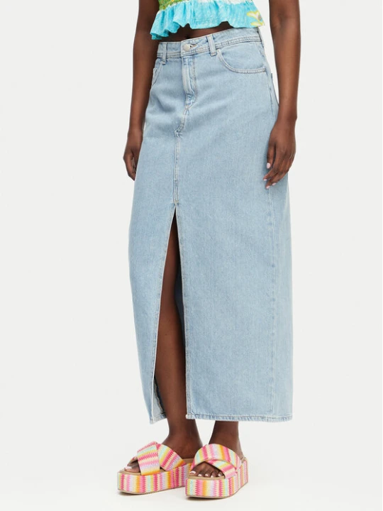 Zdjęcie produktu Roxy Spódnica jeansowa Sun Winds ERJDK03035 Niebieski Regular Fit