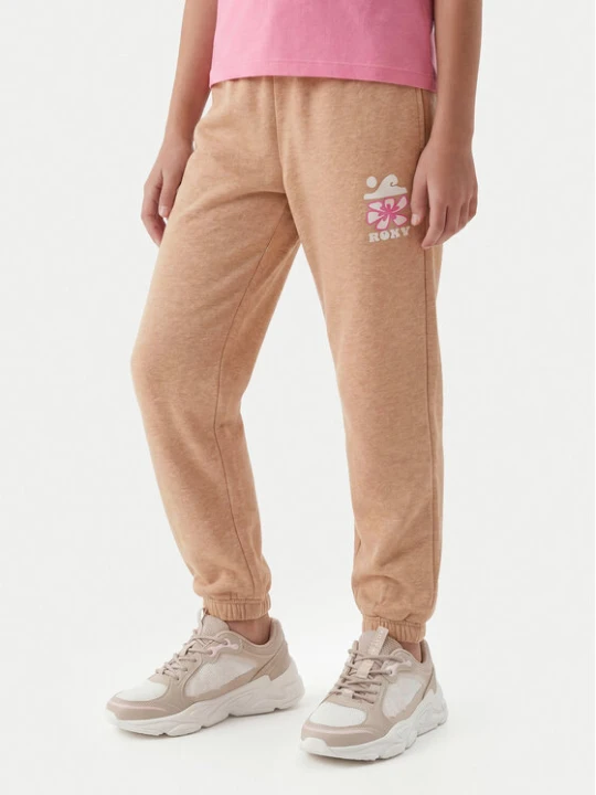 Zdjęcie produktu Roxy Spodnie dresowe Surf Feeling ERGFB03337 Beżowy Regular Fit