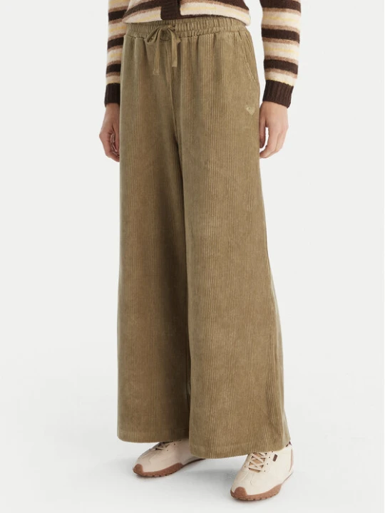 Zdjęcie produktu Roxy Spodnie materiałowe Lekeito Pant Knit ERJNP03691 Zielony Regular Fit