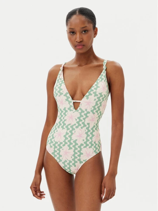 Zdjęcie produktu Roxy Strój kąpielowy Hibiscus Daze ERJX103713 Beżowy