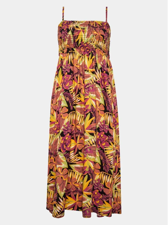 Zdjęcie produktu Roxy Sukienka letnia Remember Sun Wvsk ERJWK03146 Szary Slim Fit