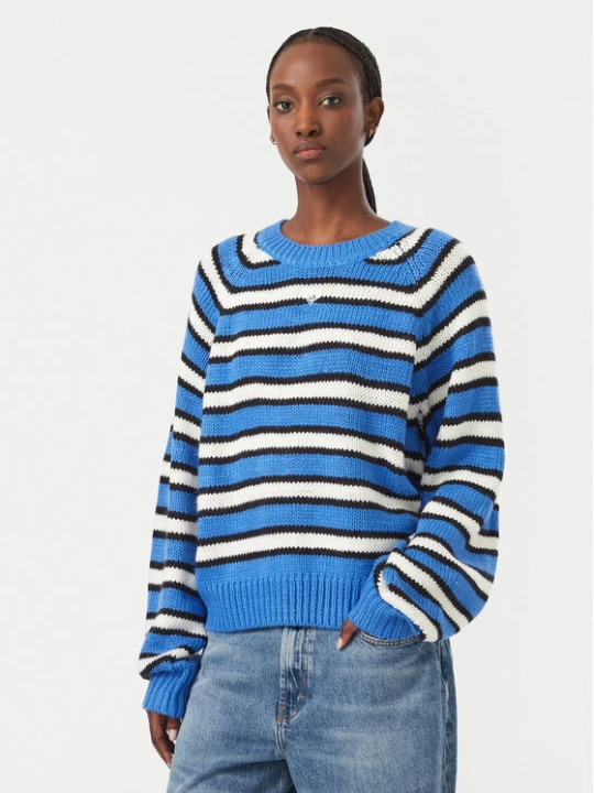 Zdjęcie produktu Roxy Sweter One In School ERJSW03715 Niebieski Regular Fit
