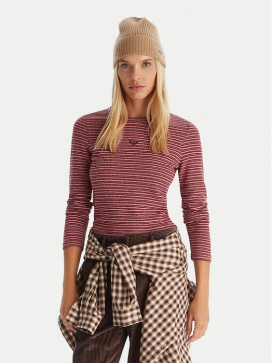 Zdjęcie produktu Roxy Sweter Spellbound Stripes ERJKT04332 Różowy Regular Fit