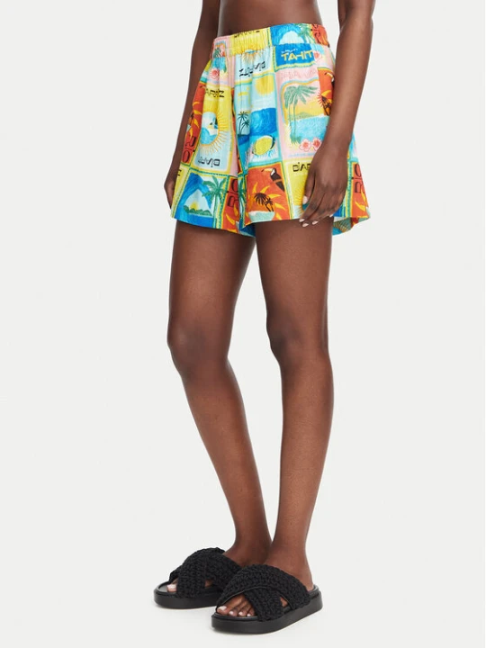 Zdjęcie produktu Roxy Szorty materiałowe Atlas Sunburn ERJNS03584 Kolorowy Regular Fit