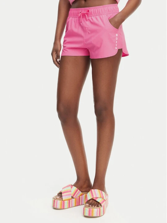 Zdjęcie produktu Roxy Szorty sportowe ERJBS03298 Różowy jasny Regular Fit