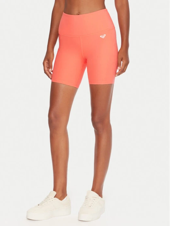 Zdjęcie produktu Roxy Szorty sportowe Heart Into It ERJNS03614 Koralowy Slim Fit