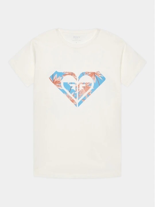 Zdjęcie produktu Roxy T-Shirt Day And Night ERGZT03954 Biały Regular Fit