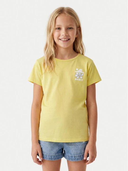 Zdjęcie produktu Roxy T-Shirt Lily ERGZT04139 Żółty Regular Fit