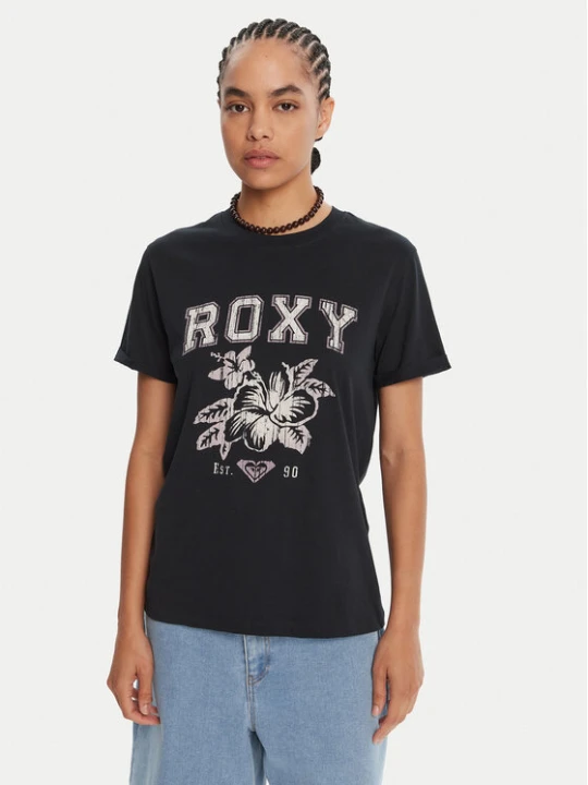 Zdjęcie produktu Roxy T-Shirt Oceanregular Poster ERJZT06017 Granatowy Regular Fit