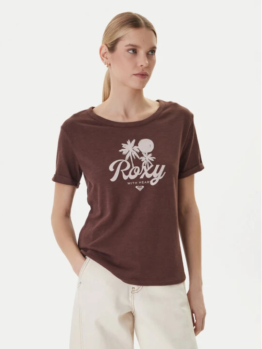 Zdjęcie produktu Roxy T-Shirt Oceanwave ERJZT06096 Beżowy Loose Fit