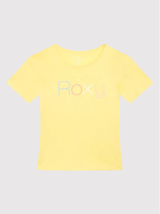 Zdjęcie produktu Roxy T-Shirt Short Sleeve ERGZT03845 Żółty Regular Fit