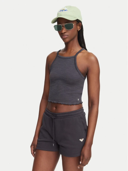 Zdjęcie produktu Roxy Top As I Am ERJKT04278 Szary ciemny Slim Fit