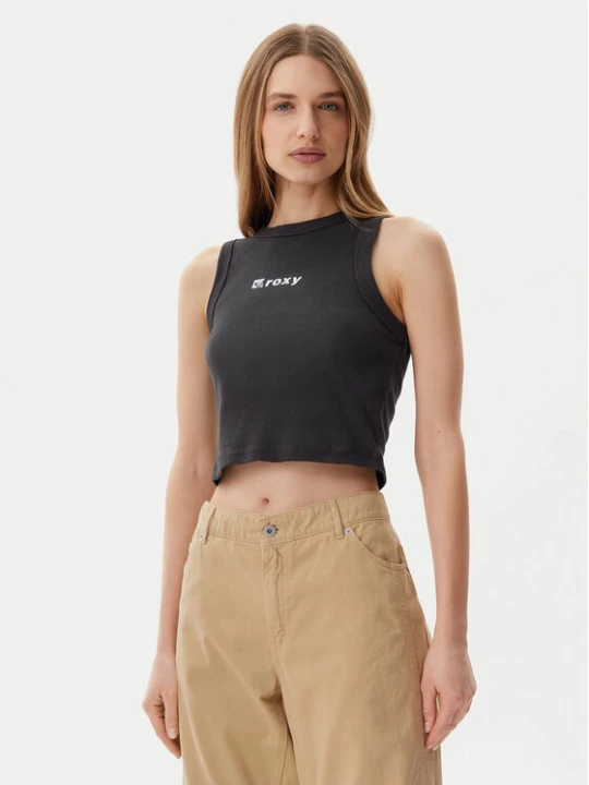 Zdjęcie produktu Roxy Top ERJKT04261 Szary Slim Fit