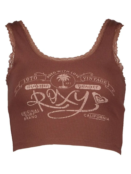 Zdjęcie produktu Roxy Top "Vintage" w kolorze jasnobrązowym rozmiar: S