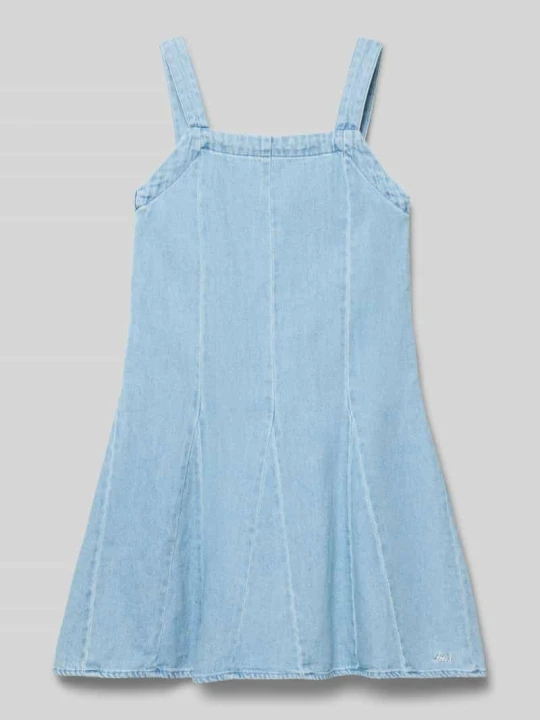 Zdjęcie produktu Rozkloszowana dżinsowa sukienka z czystej bawełny model 'GODET' Levi's Jasnoniebieski